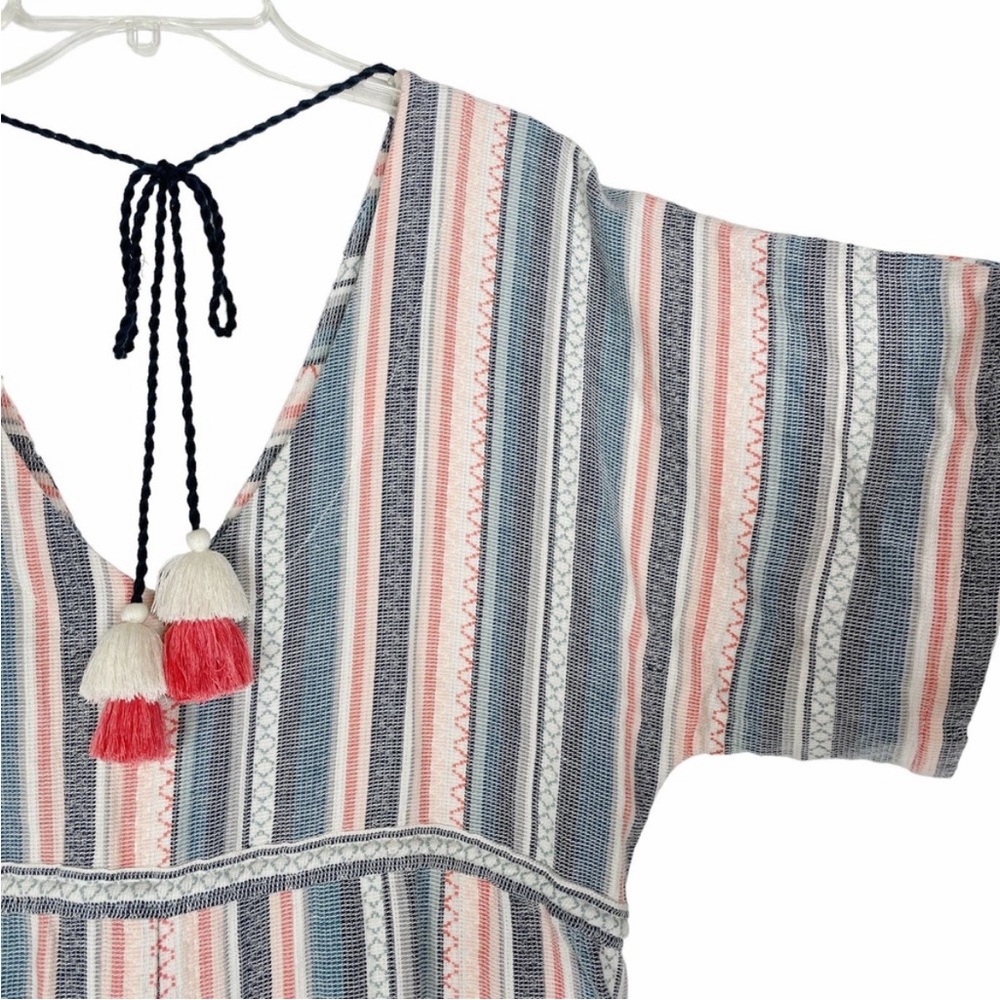 Anthropologie The Odells Monroe Striped Jumpsuit Multicolor V-Neck Pockets XS. - Picture 5 of 12